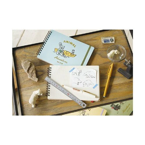 Animal Adventure Club Ring Notebook B6 Horizontal / RYU-RYU