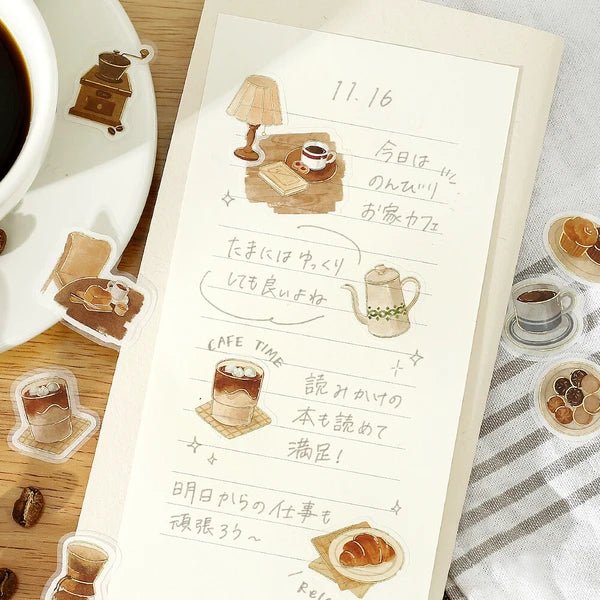 BGM Foil Stamping "Today's Cafe" Stickers / BGM - Image 12