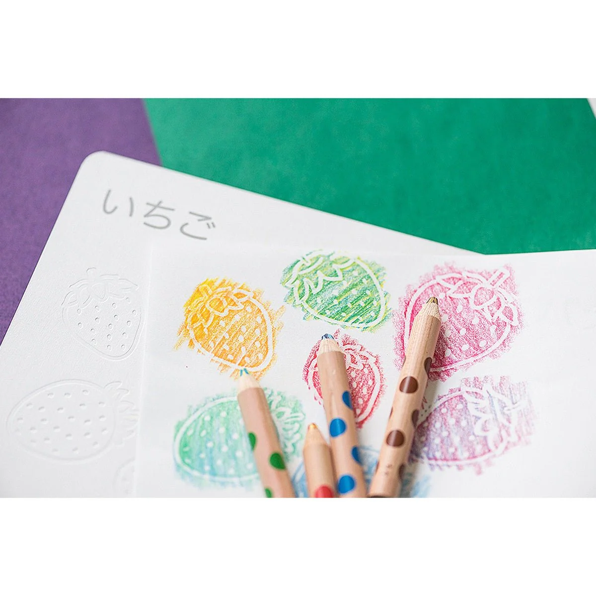 Bumpy Coloring Book Fruits Edition / KOKUYO - Image 6