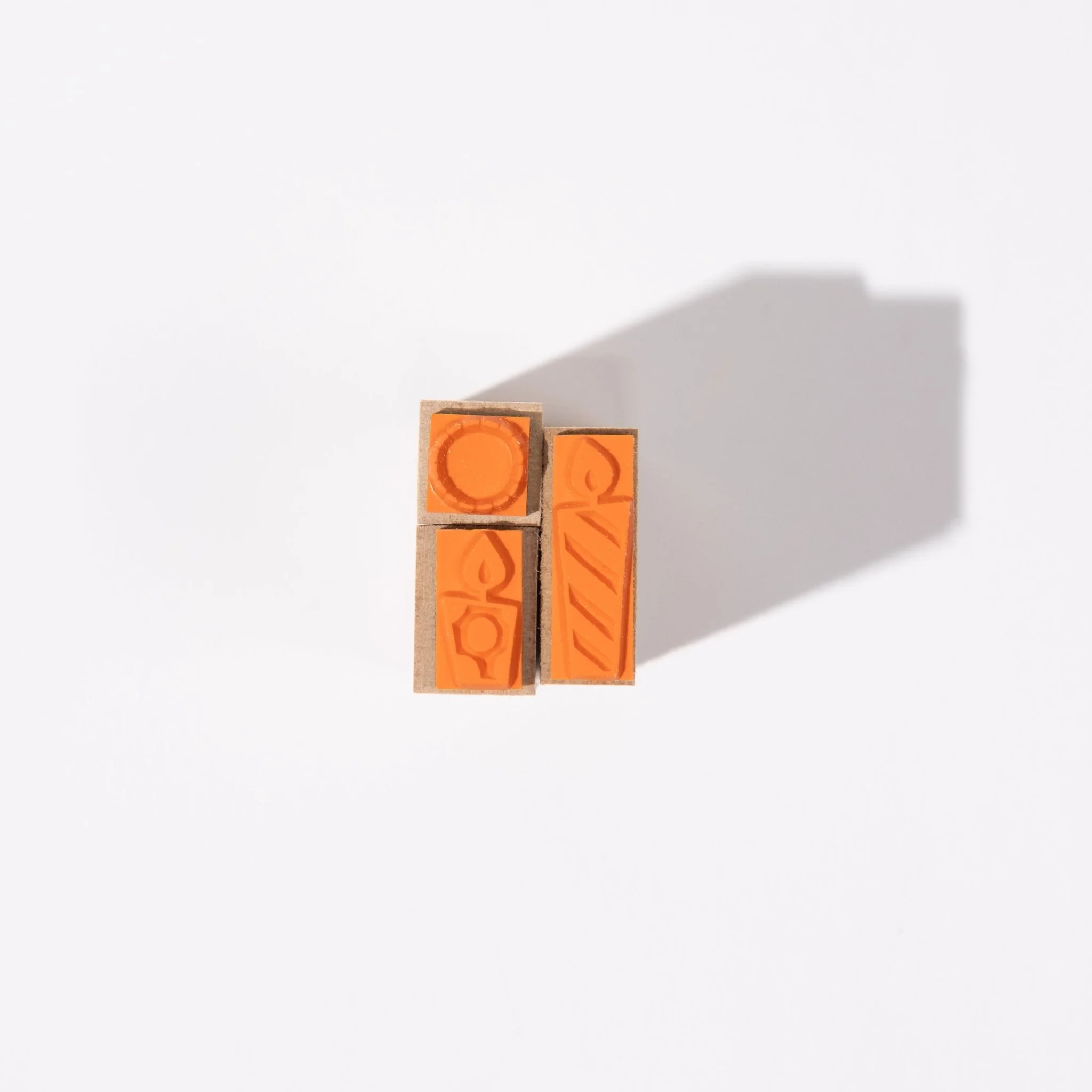 Candle Wood Stamp Set of 3 / Morita Inbou - Image 4