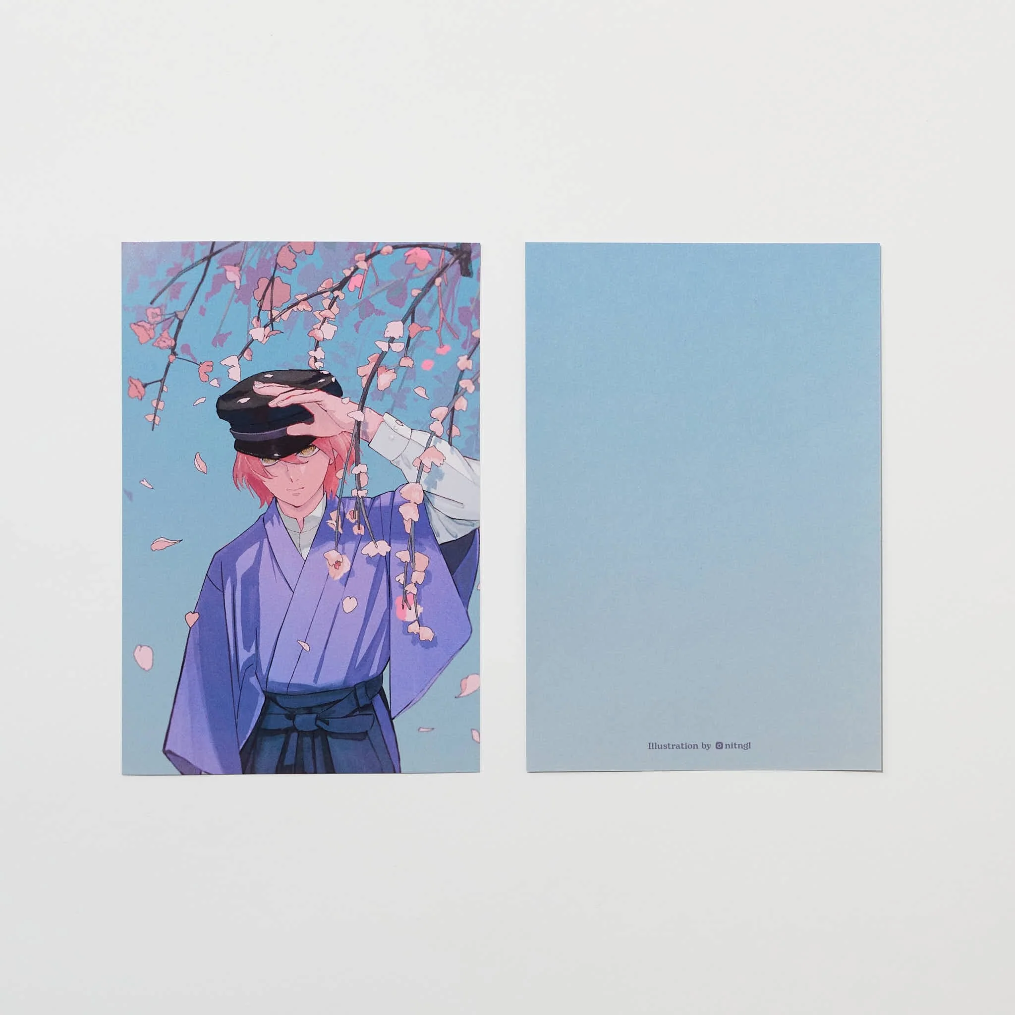 "Cherry Blossom Memories" Postcard by Nitnglll / Bungu - Image 2