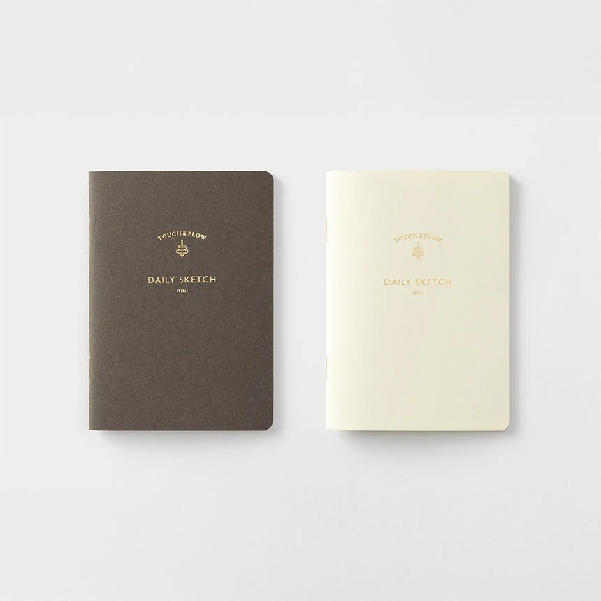 DAILY SKETCH Mini Notebook B7 Black & White / TOUCH & FLOW