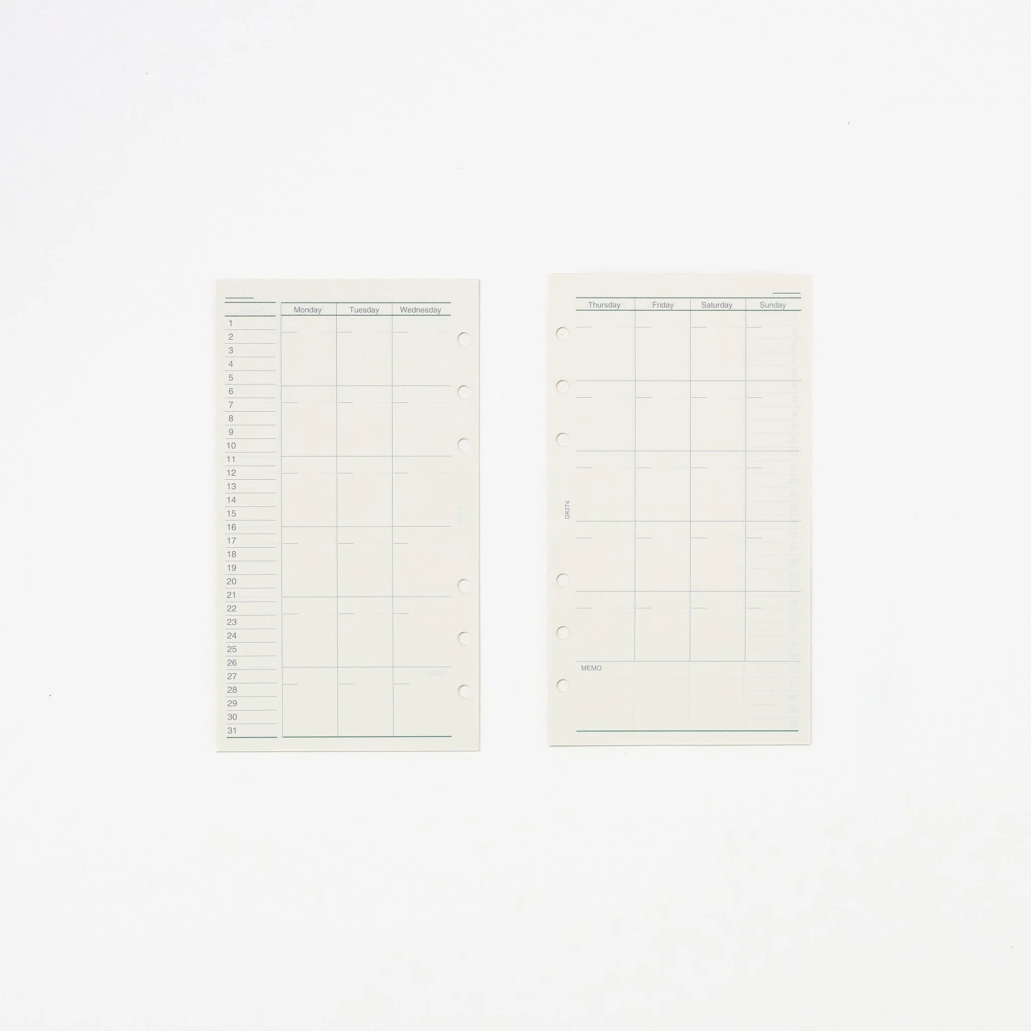 Davinci Free Monthly Planner Refill / Raymay Fujii - Image 2