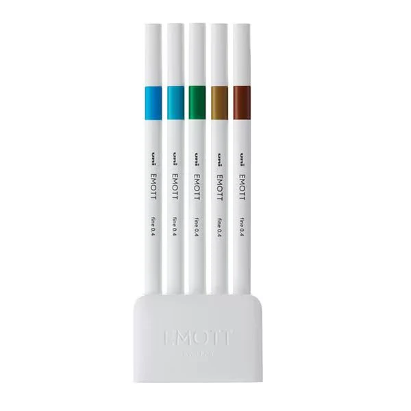 EMOTT Markers 5 Color Set / uni Mitsubishi Pencil - Image 6
