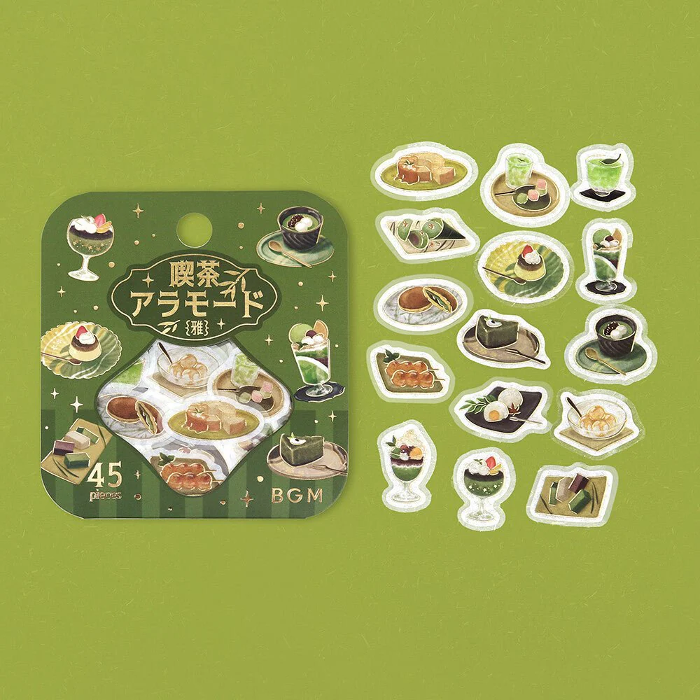 BGM Foil Stamping "Kissa A La Mode: Miyabi" Flake Stickers / BGM - Image 3