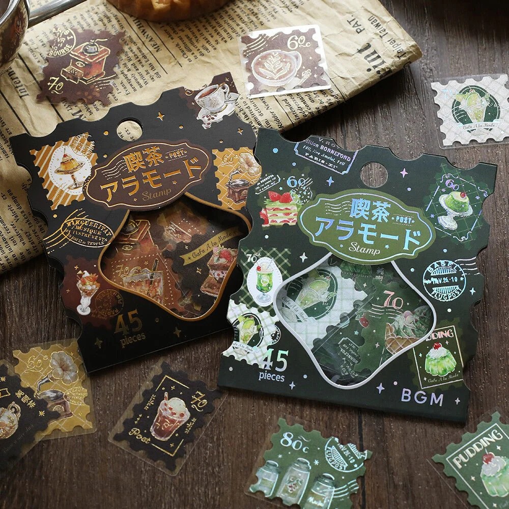 BGM Foil Stamping "Kissa A La Mode: Stamp" Flake Stickers / BGM - Image 14
