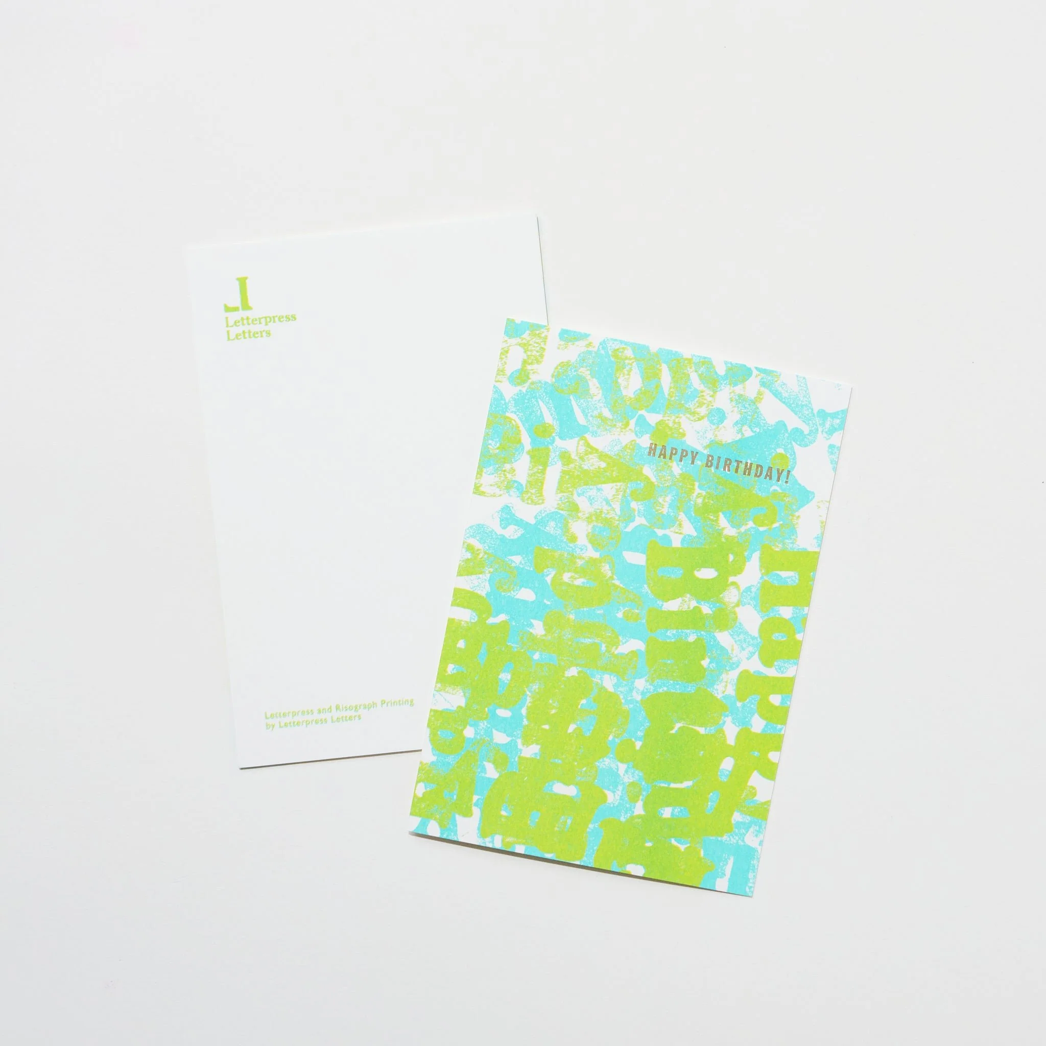 Happy Birthday Letter Stamp Card / Letterpress Letters - Image 5