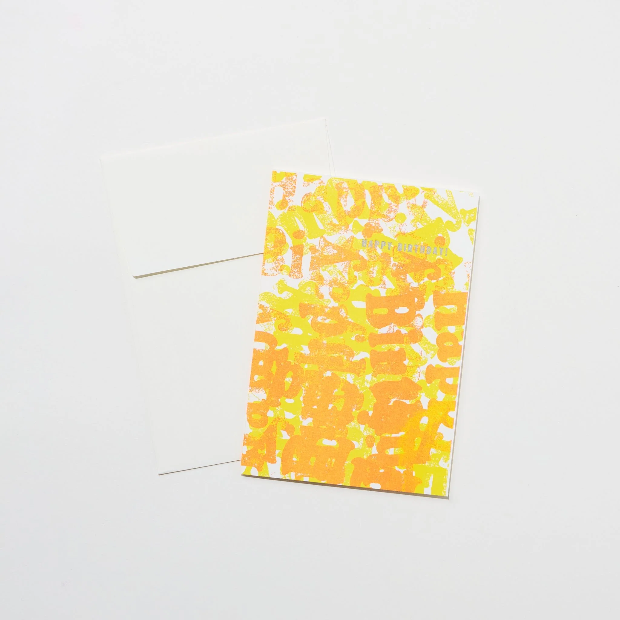 Happy Birthday Letter Stamp Card / Letterpress Letters - Image 7