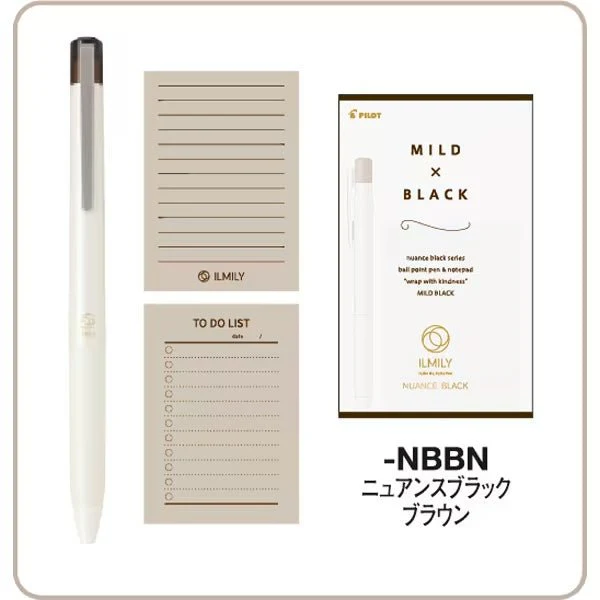 ILMILY NUANCE BLACK Gel Ink Pen & Memo Pad Set / Pilot - Image 11