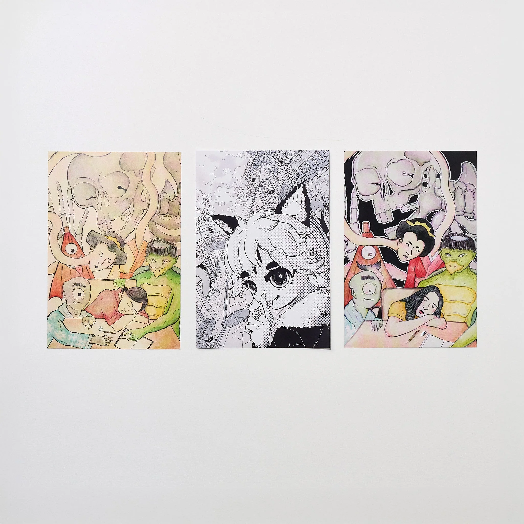 "Japanese Halloween" Postcard Bundle / Bungu