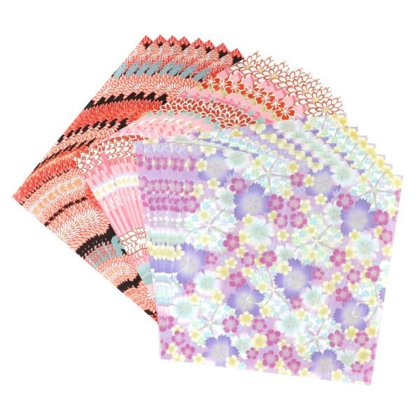 Kimono Beauty Flowers Washi Chiyogami Origami / SAIEN - Image 2