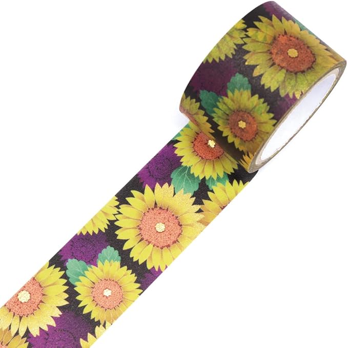 Kimono Beauty Sunflower Masking Tape / SAIEN - Image 3