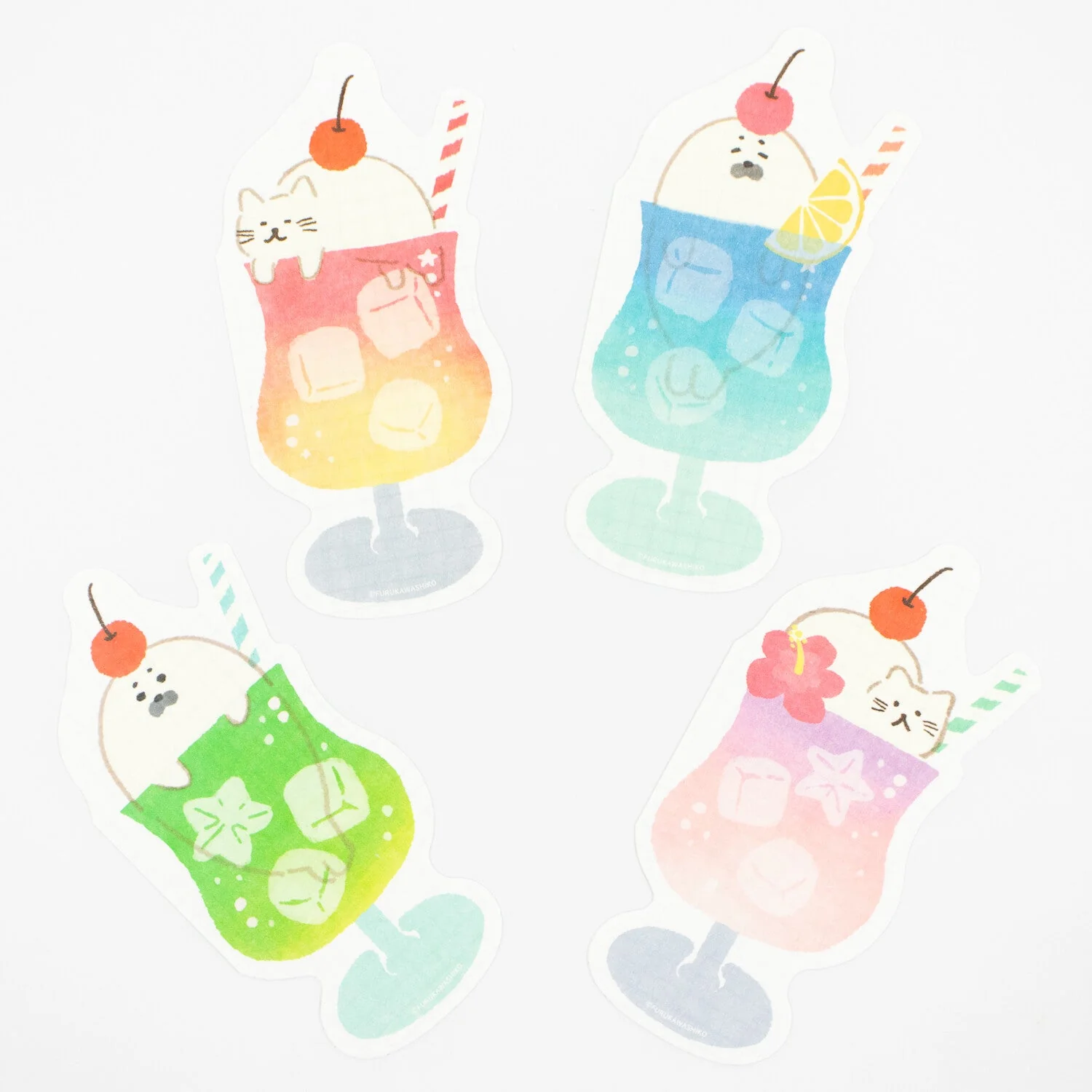 [Limited] Sweets Animal Studio Die-Cut Card Letter / Furukawashiko
