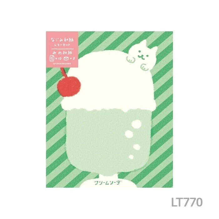 [Limited]  Sweets Animal Studio Nagomi Washi Letter Set / Furukawashiko - Image 2