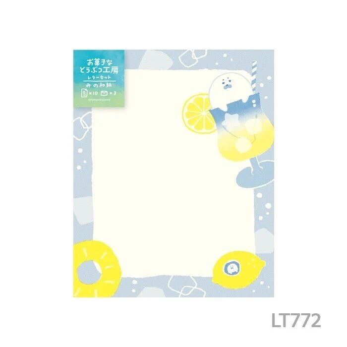 [Limited]  Sweets Animal Studio Nagomi Washi Letter Set / Furukawashiko - Image 4