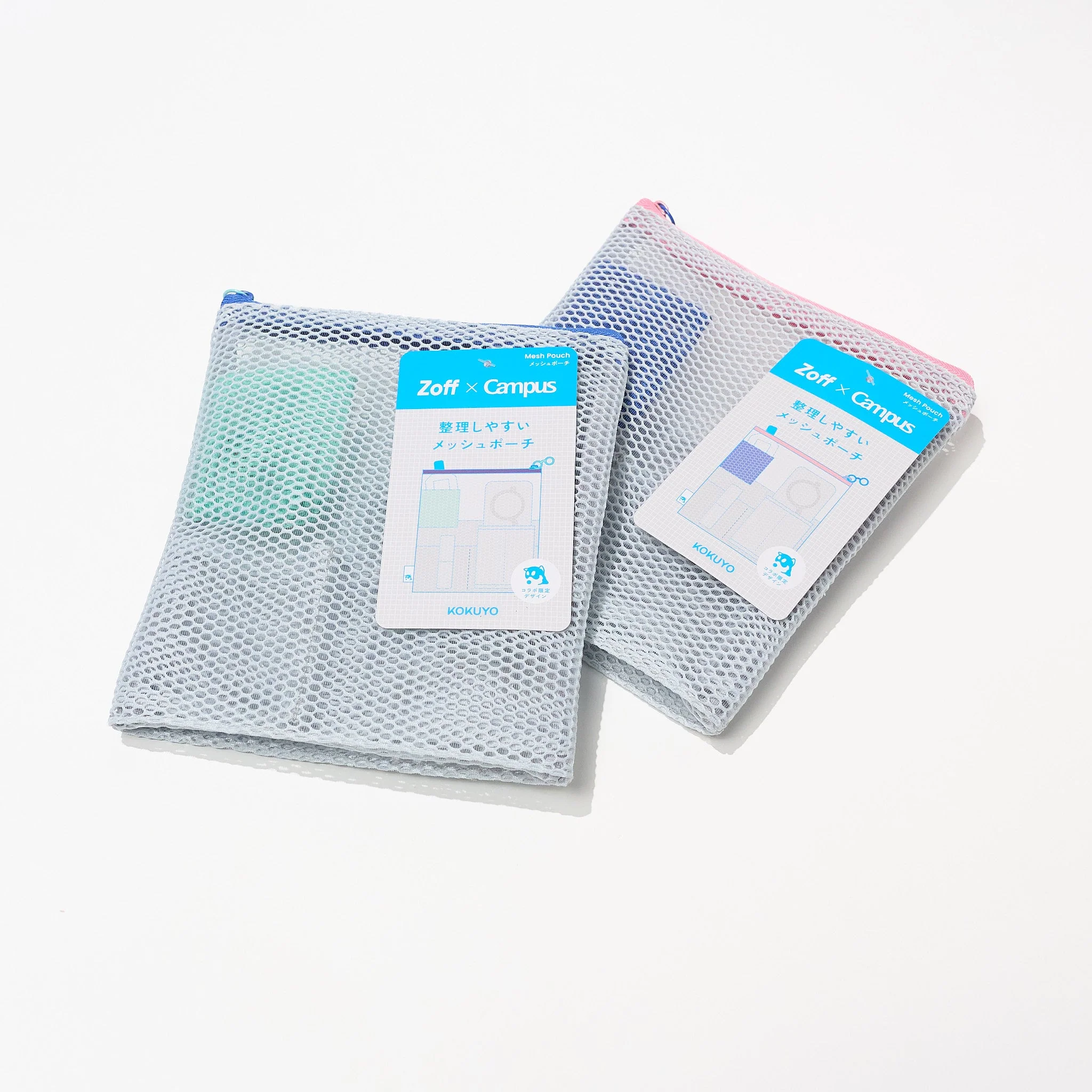 [Limited] Zoff x Campus Mobile Bag Mesh Pouch / KOKUYO - Image 4