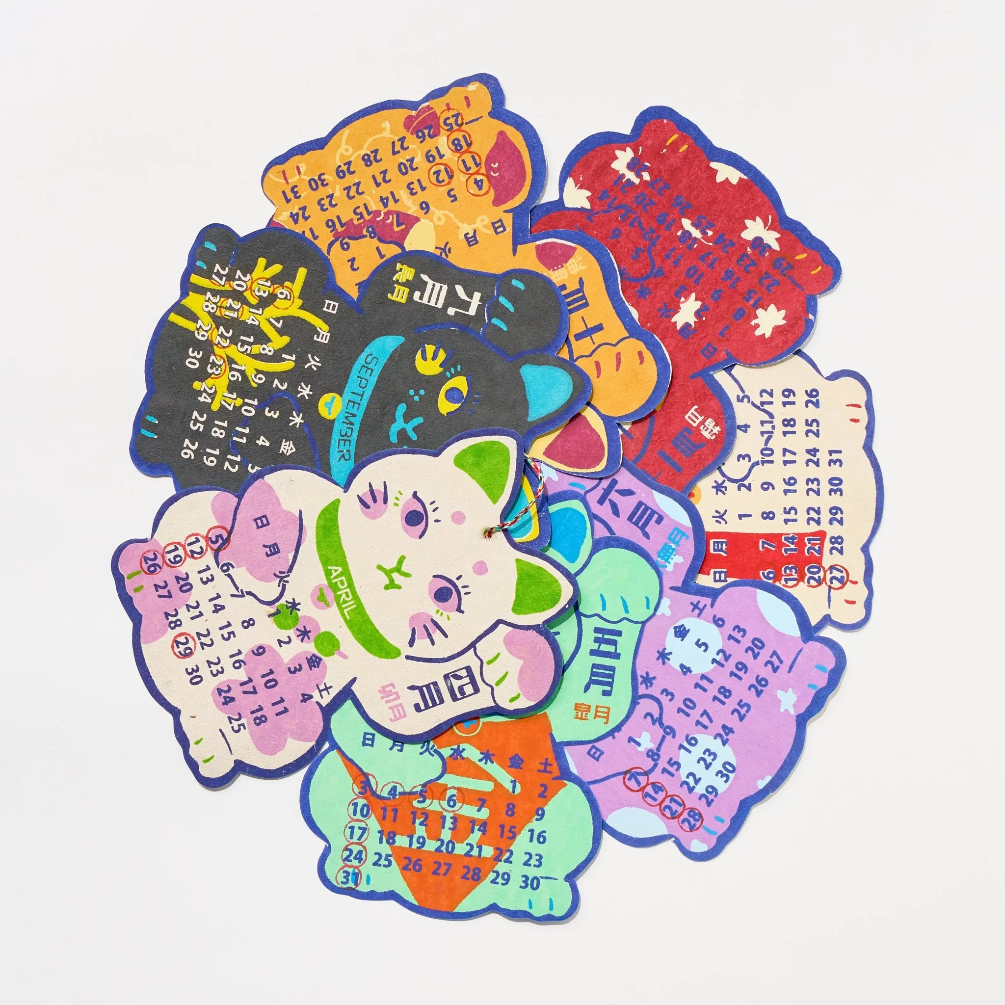 Maneki-neko Calendar 2026 Designed by Kaya / Amina Collection Co., Ltd. - Image 4