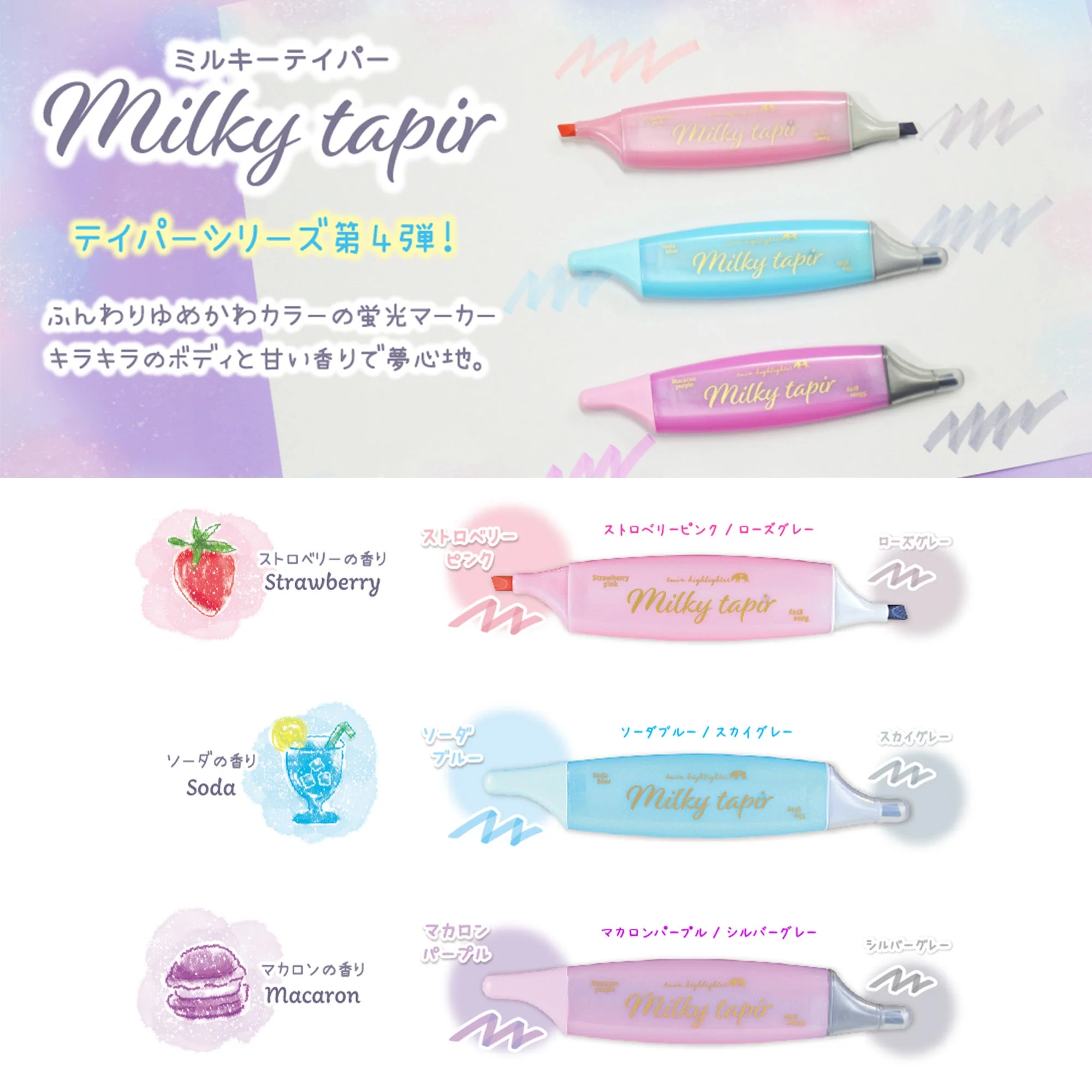 Milky Tapir Scented Twin Highlighter Set / Epoch Chemical - Image 2
