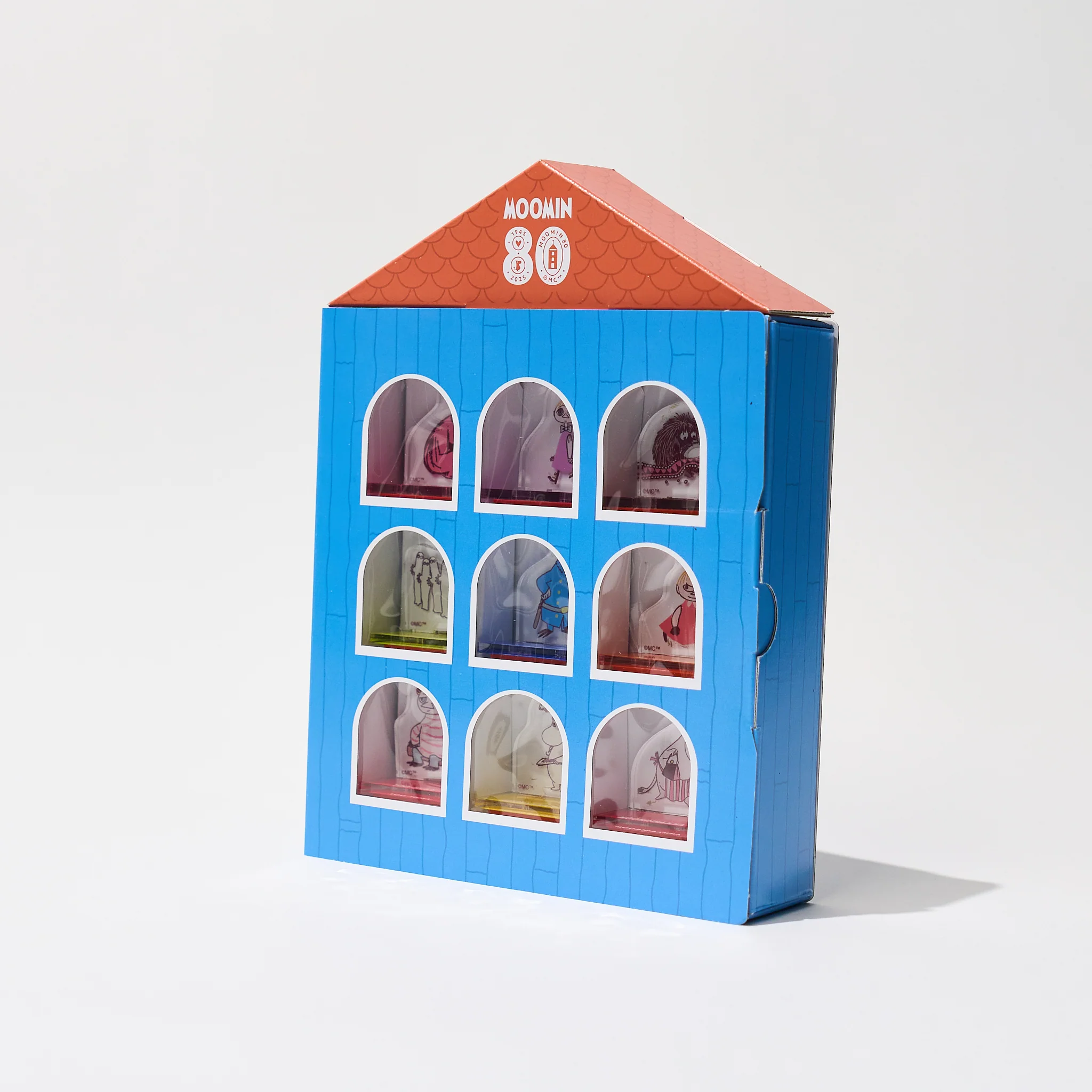 [Limited] Moomin 80th Anniversary Acrylic Stand Stamp Collection BOX / FUTABA - Image 9
