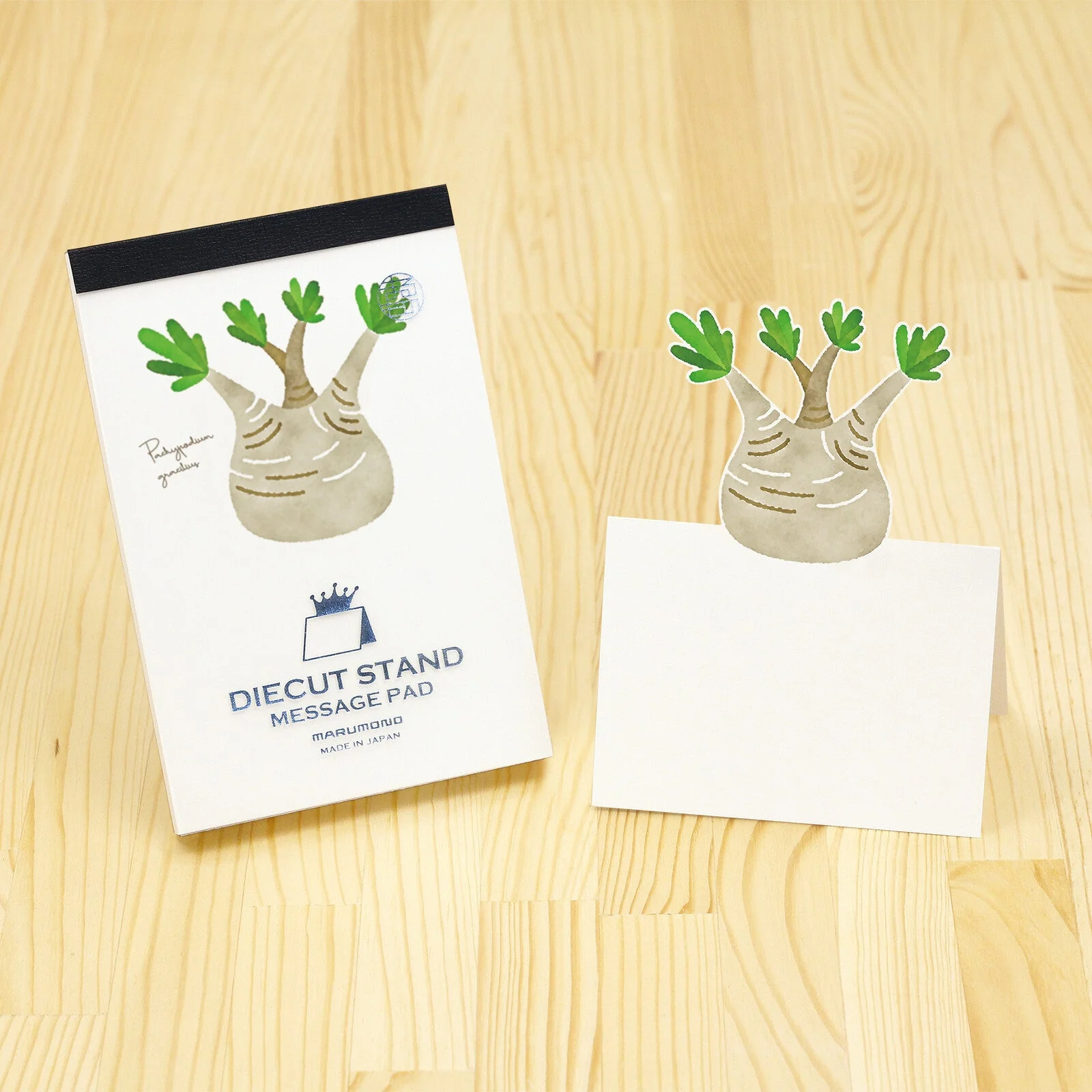 Pop-Up Houseplants Die-Cut Stand Memo Pad / Marumo Printing - Image 2