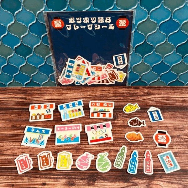 Potsu Potsu Street Retro Stickers / Kinokosya