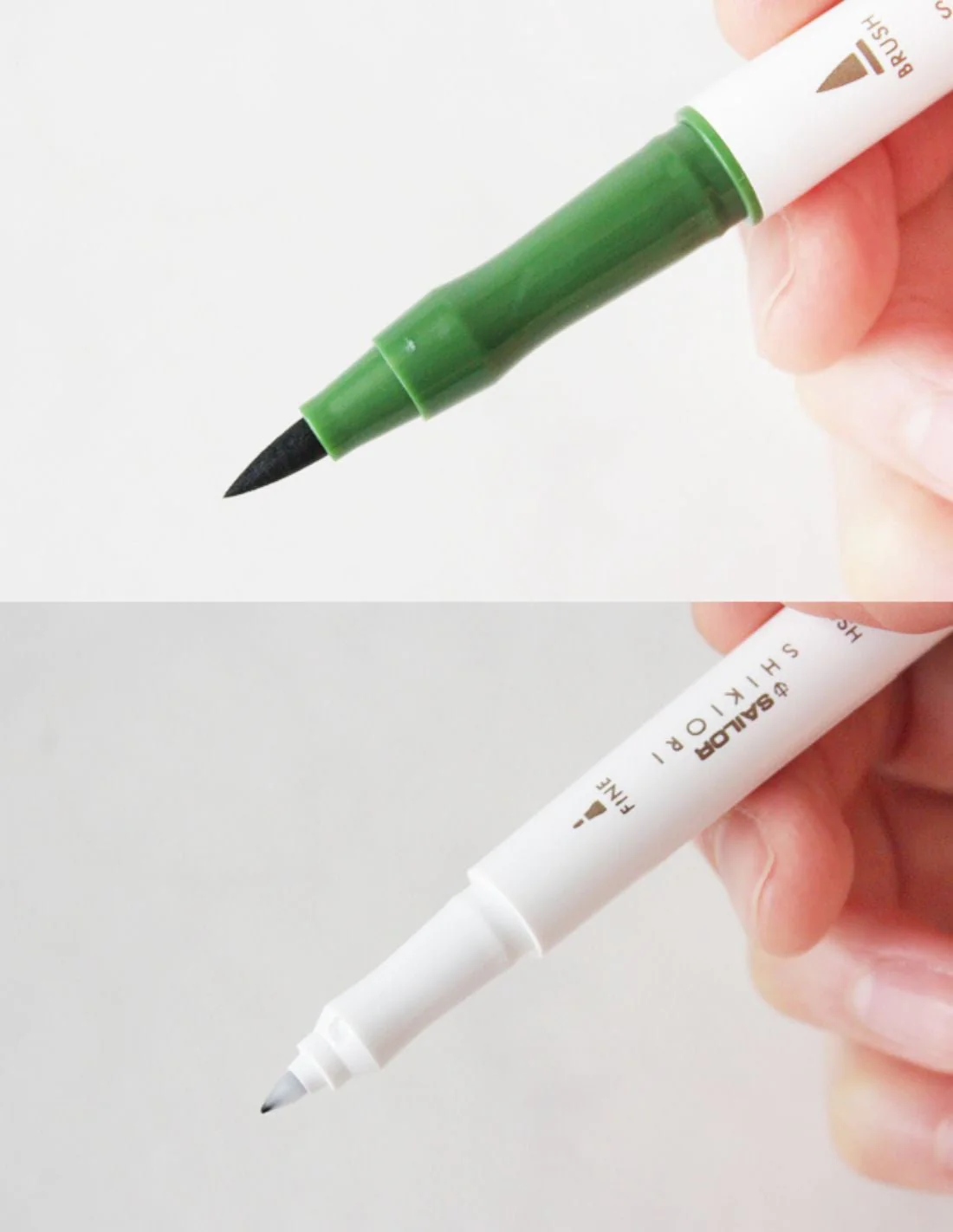 Shikiori Brush and Fine Dual-Tip Marker 5 Color Set / Sailor - Image 5