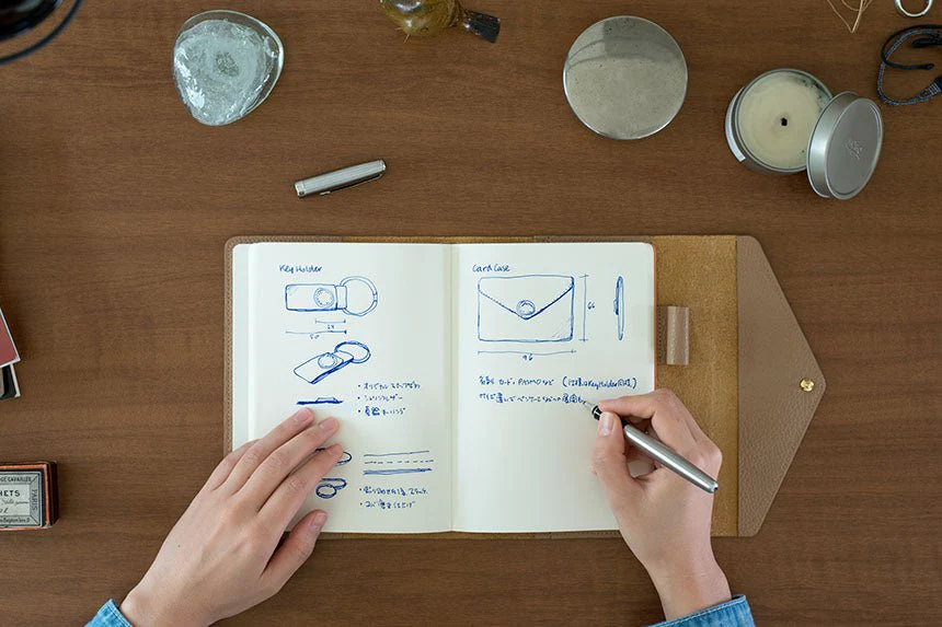 Sketch B6 Notebook & Planner Leather Cover / TOUCH & FLOW - Image 4