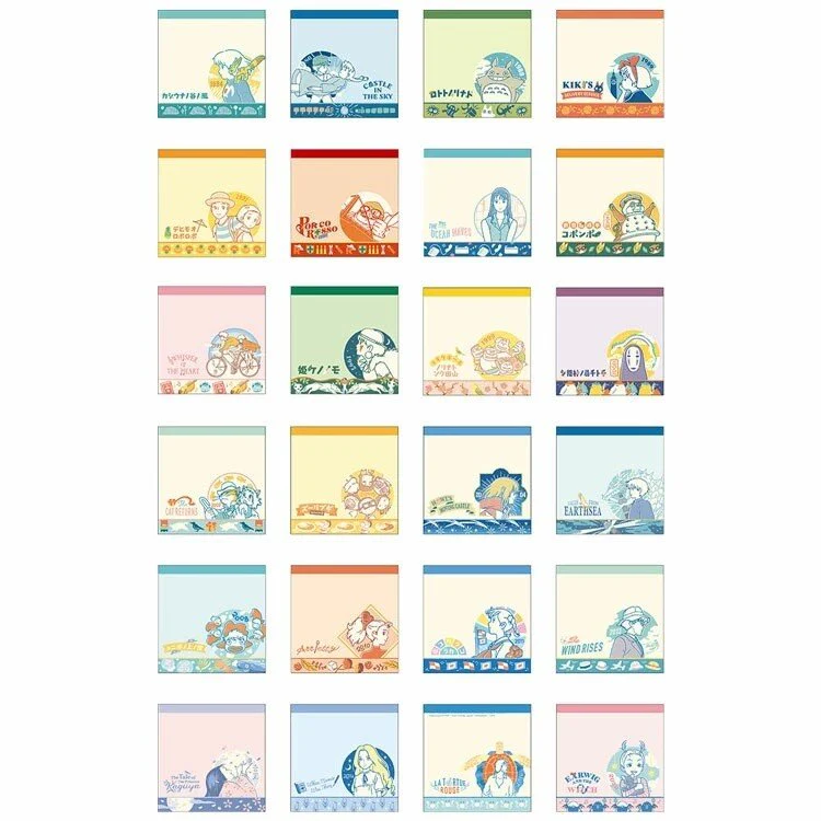 Studio Ghibli 24 Classics Surprise Memo Pad Collection / Movic - Image 2