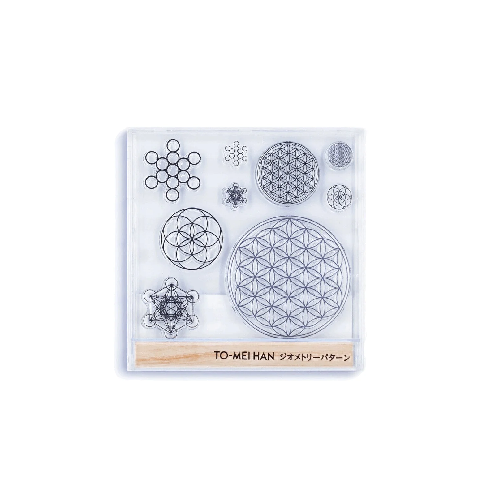 TO-MEI HAN Geometric Pattern Clear Stamp / tri-gram