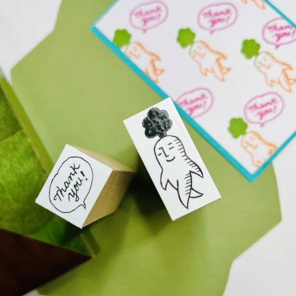 Tottoko Carrot Wood Stamp Set / Morita Inbou - Image 5