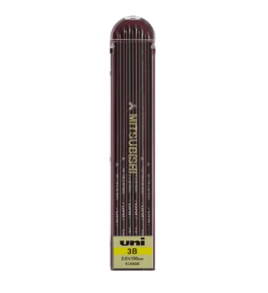 uni 2mm Graphite Pencil Lead Refill / uni Mitsubishi Pencil - Image 3