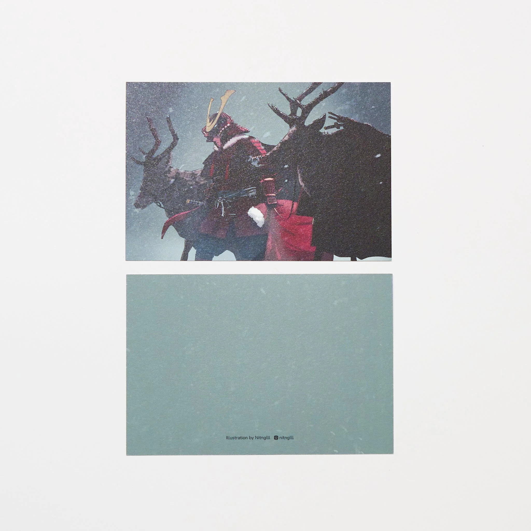 "Warrior of the North Pole" Washi Postcard by Nitnglll / Bungu - Image 2
