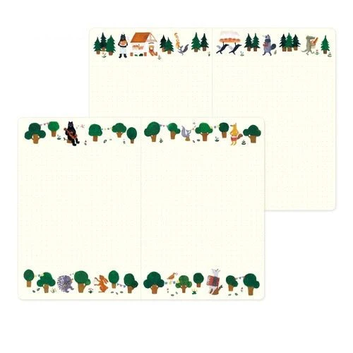Yuru Log B6 Illustrated Notebook / MIDORI - Image 10